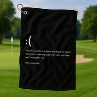 Blue Screen Of Death Bsod Crowdstrike It Outage Bug Meme Golf Towel