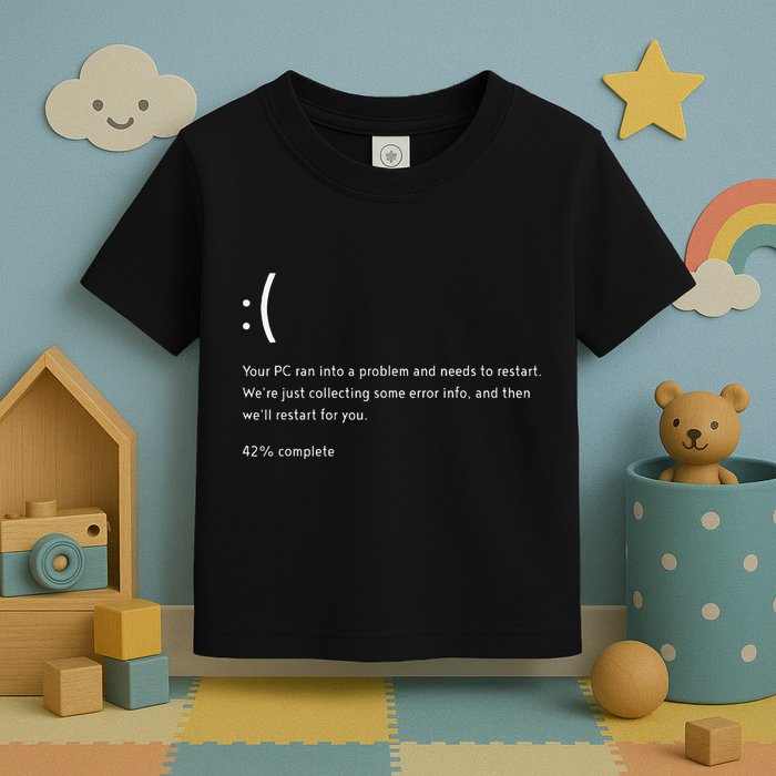 Blue Screen Of Death Bsod Crowdstrike It Outage Bug Meme Toddler T-Shirt