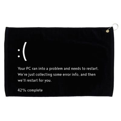 Blue Screen Of Death Bsod Crowdstrike It Outage Bug Meme Grommeted Golf Towel