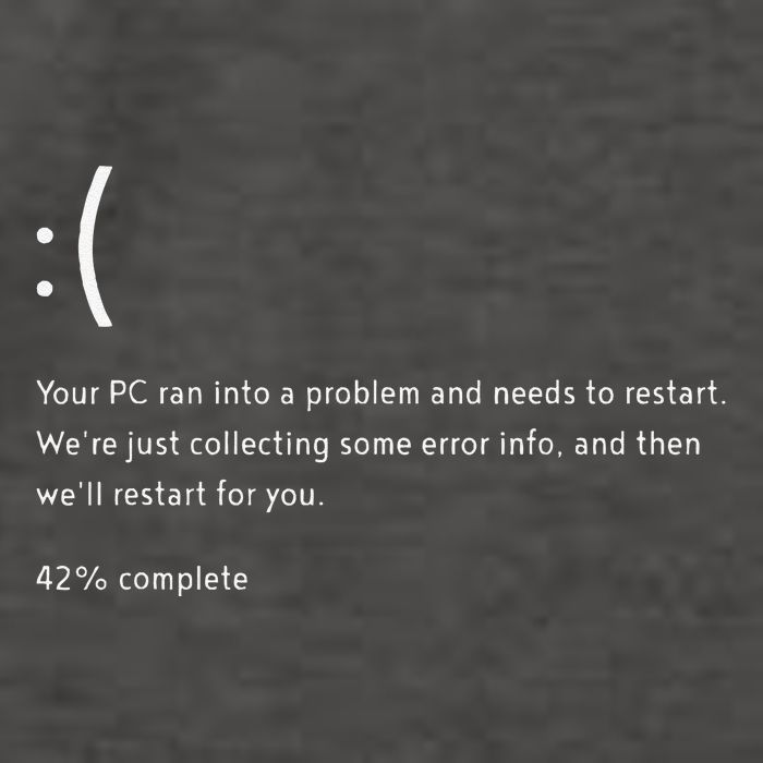 Blue Screen Of Death Bsod Crowdstrike It Outage Bug Meme Vector Backpack