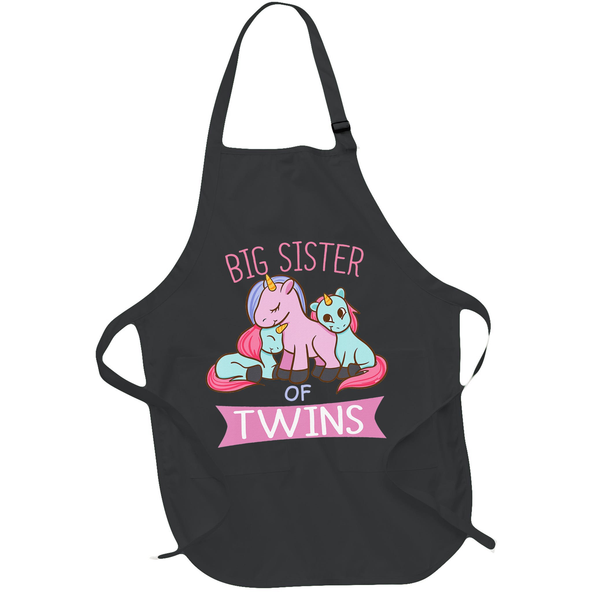 Big Sister of Twins Unicorn Twin Apron