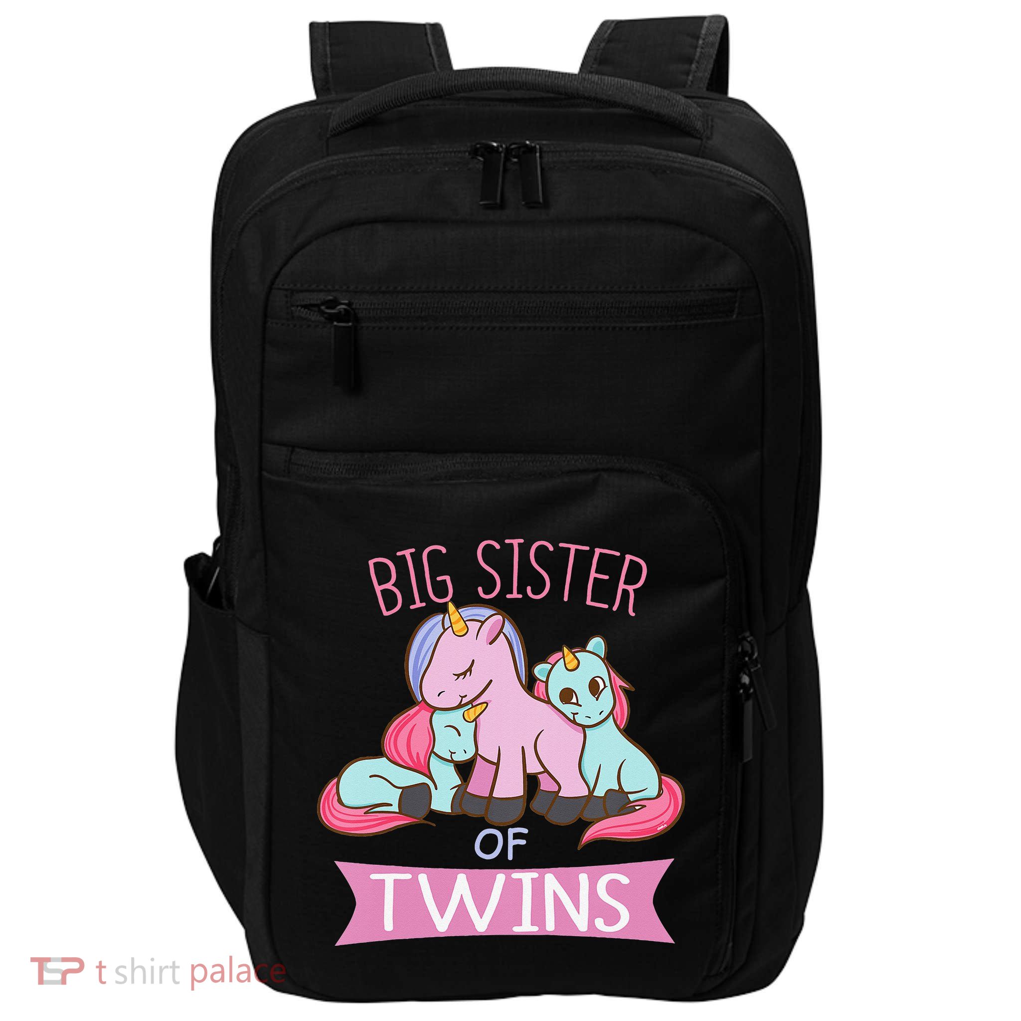 Big Sister of Twins Unicorn Twin Impact Tech Backpack