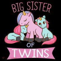 Big Sister of Twins Unicorn Twin Impact Tech Backpack
