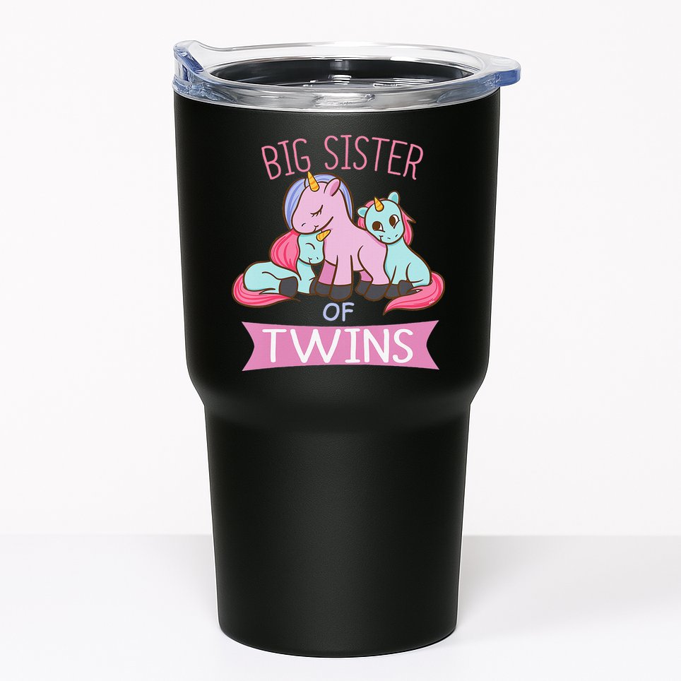 Big Sister of Twins Unicorn Twin Tumbler