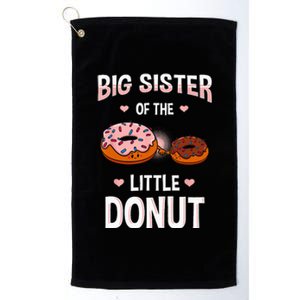 Big Sister Of The Little Donut Gender Reveal Announcement Platinum Collection Golf Towel