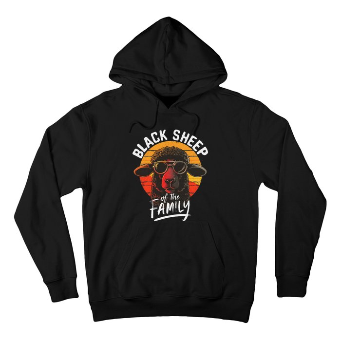 Black S.H.E.E.P Of He Family Funny Saying Hoodie