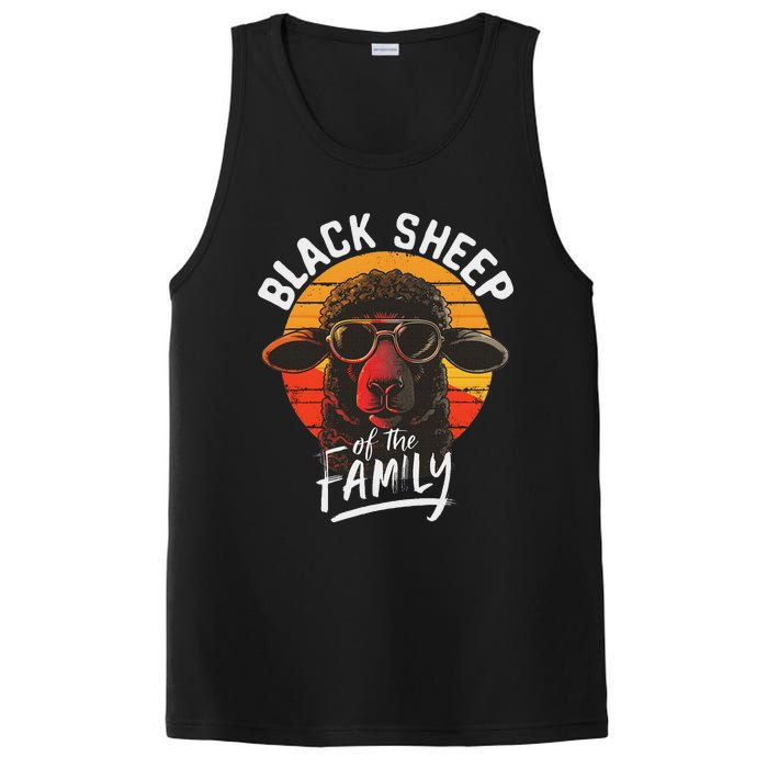 Black S.H.E.E.P Of He Family Funny Saying PosiCharge Competitor Tank