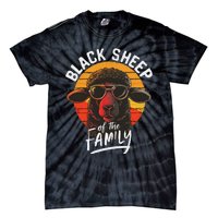 Black S.H.E.E.P Of He Family Funny Saying Tie-Dye T-Shirt