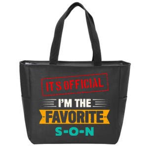 Beloved Son Of The Family Its Official Im The Favorite Son Zip Tote Bag