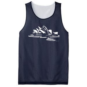 Beautiful Sydney Opera House Australia Mesh Reversible Basketball Jersey Tank