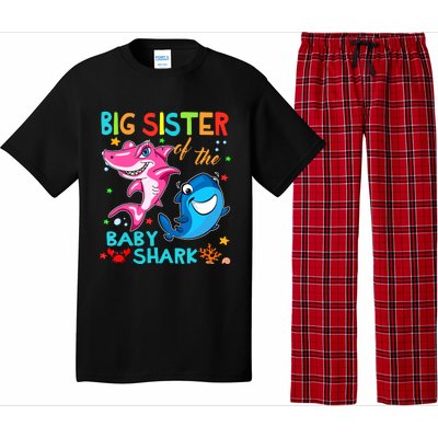 Big Sister Of The Baby Shark Birthday Big Sister Shark Pajama Set