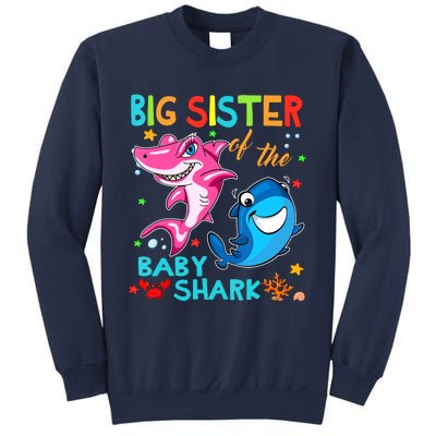 Big Sister Of The Baby Shark Birthday Big Sister Shark Sweatshirt