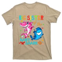 Big Sister Of The Baby Shark Birthday Big Sister Shark T-Shirt