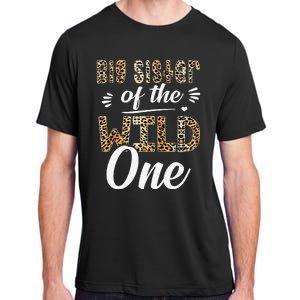 Big Sister Of The Wild One Zoo Themed 1st Birthday Party Adult ChromaSoft Performance T-Shirt