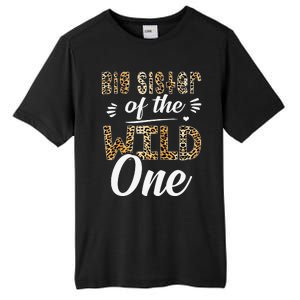 Big Sister Of The Wild One Zoo Themed 1st Birthday Party Tall Fusion ChromaSoft Performance T-Shirt