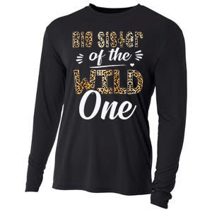 Big Sister Of The Wild One Zoo Themed 1st Birthday Party Cooling Performance Long Sleeve Crew