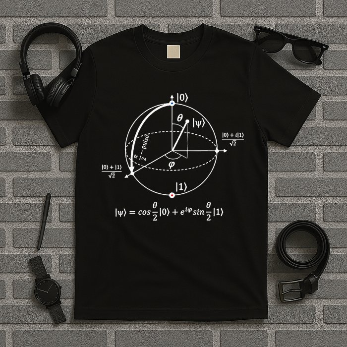 Bloch Sphere Of Quantum Information Physics And Science T-Shirt
