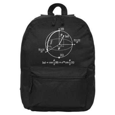 Bloch Sphere Of Quantum Information Physics And Science 16 in Basic Backpack