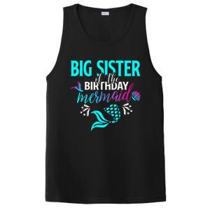 Big Sister Of The Birthday Mermaid Matching Family PosiCharge Competitor Tank