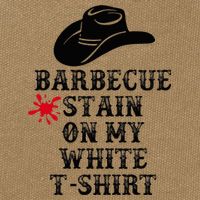 Barbecue Stain On My White Country Western Cotton Canvas Backpack
