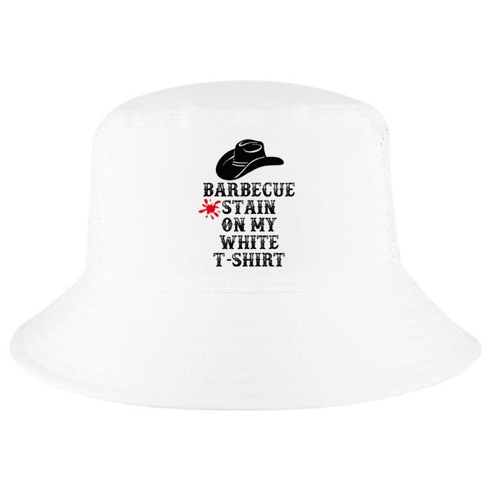 Barbecue Stain On My White Country Western Cool Comfort Performance Bucket Hat