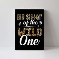 Big Sister Of The Wild One Zoo Themed 1st Birthday Party Canvas