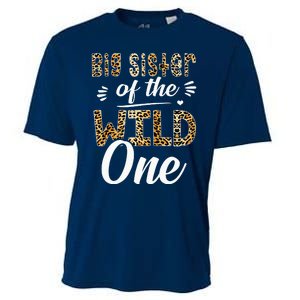 Big Sister Of The Wild One Zoo Themed 1stBirthday Party Cooling Performance Crew T-Shirt