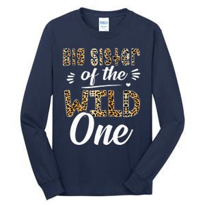 Big Sister Of The Wild One Zoo Themed 1stBirthday Party Tall Long Sleeve T-Shirt