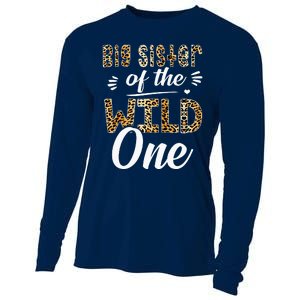 Big Sister Of The Wild One Zoo Themed 1stBirthday Party Cooling Performance Long Sleeve Crew