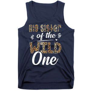 Big Sister Of The Wild One Zoo Themed 1stBirthday Party Tank Top