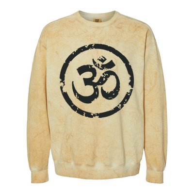 Buddhist Symbol Om Cool Buddhism Yoga Tao Zen Men Women Colorblast Crewneck Sweatshirt