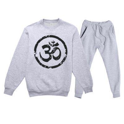 Buddhist Symbol Om Cool Buddhism Yoga Tao Zen Men Women Premium Crewneck Sweatsuit Set