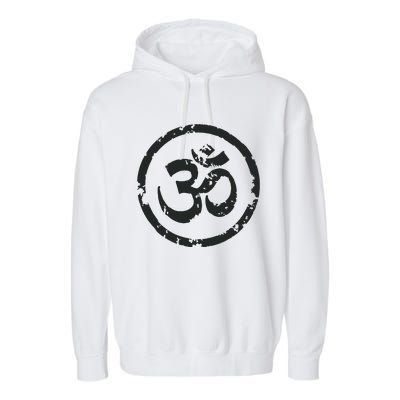 Buddhist Symbol Om Cool Buddhism Yoga Tao Zen Men Women Garment-Dyed Fleece Hoodie