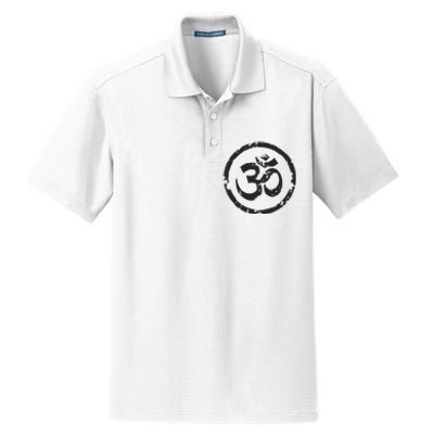 Buddhist Symbol Om Cool Buddhism Yoga Tao Zen Men Women Dry Zone Grid Polo