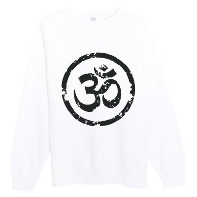 Buddhist Symbol Om Cool Buddhism Yoga Tao Zen Men Women Premium Crewneck Sweatshirt