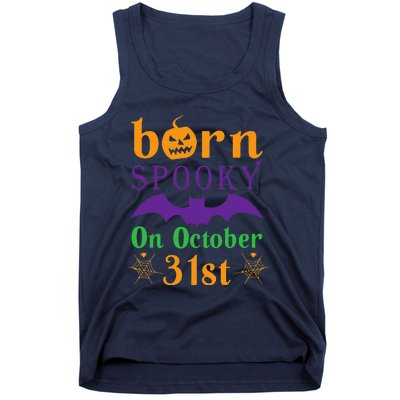 Born Spooky On Halloween October 31 Birthday Party Tank Top