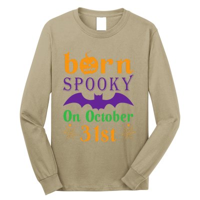 Born Spooky On Halloween October 31 Birthday Party Long Sleeve Shirt