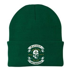 Brothers Son Of Light Always Look To The East Masonic Skull Knit Cap Winter Beanie