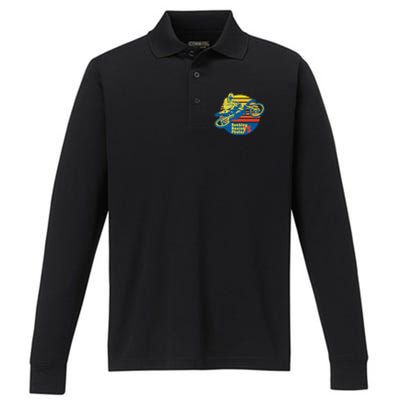 Buckley Sunset Over Florida Sweatshirt Performance Long Sleeve Polo