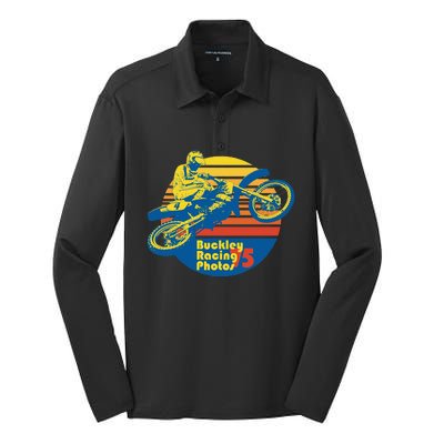 Buckley Sunset Over Florida Sweatshirt Silk Touch Performance Long Sleeve Polo