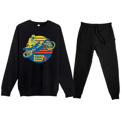 Buckley Sunset Over Florida Sweatshirt Premium Crewneck Sweatsuit Set