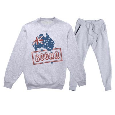 Bogan Stamp Of Approval Aussie Premium Crewneck Sweatsuit Set