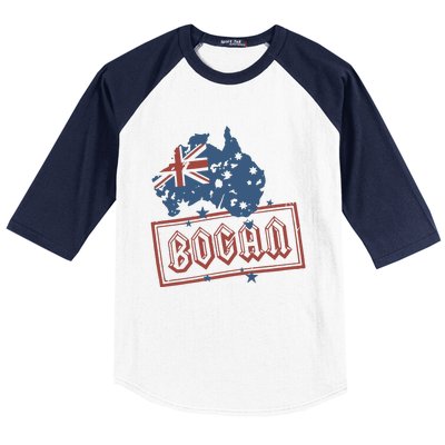 Bogan Stamp Of Approval Aussie Baseball Sleeve Shirt