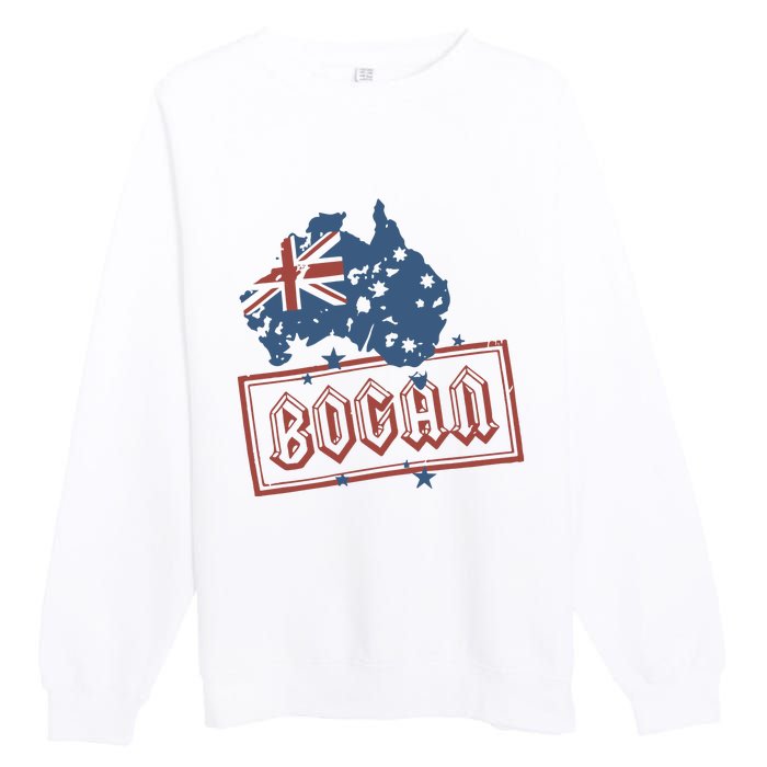 Bogan Stamp Of Approval Aussie Premium Crewneck Sweatshirt