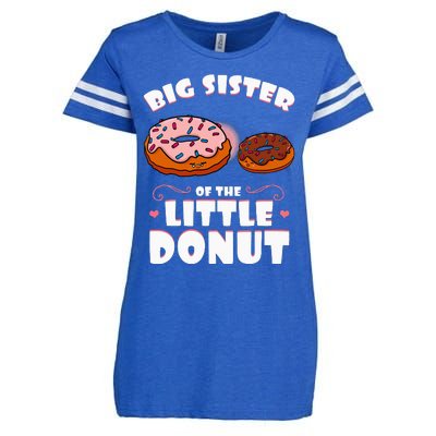 Big Sister Of The Little Donut Gender Reveal Baby Shower Enza Ladies Jersey Football T-Shirt