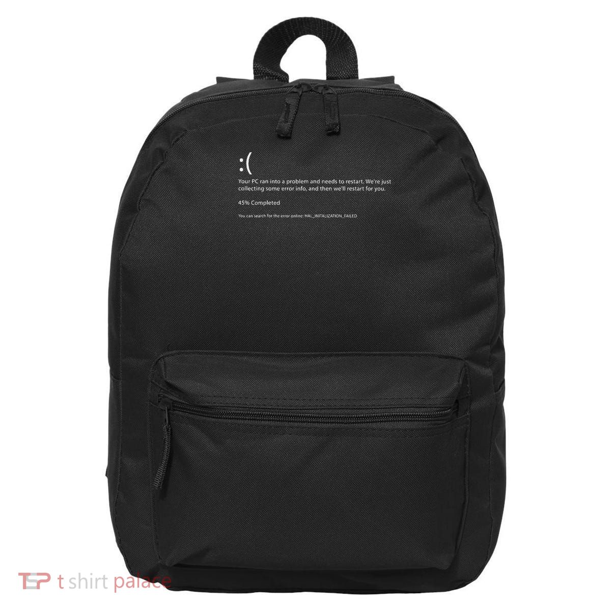 Blue Screen Of Death Funny Computer Bluescreen 16 in Basic Backpack