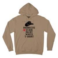 Barbecue Stain On My White Country Western Hoodie