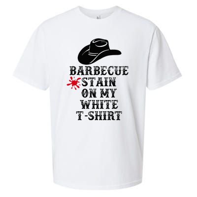 Barbecue Stain On My White Country Western Sueded Cloud Jersey T-Shirt