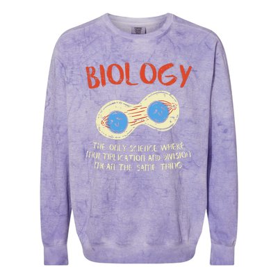 Biology Study Organism Genetics Science Microbiologist Colorblast Crewneck Sweatshirt