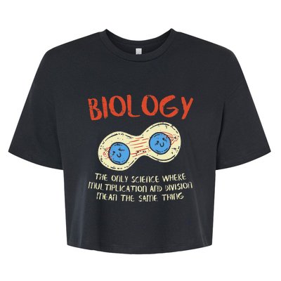 Biology Study Organism Genetics Science Microbiologist Bella+Canvas Jersey Crop Tee